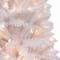 7ft. Pre-Lit White Carson Artificial Pine Christmas Tree, Clear Lights